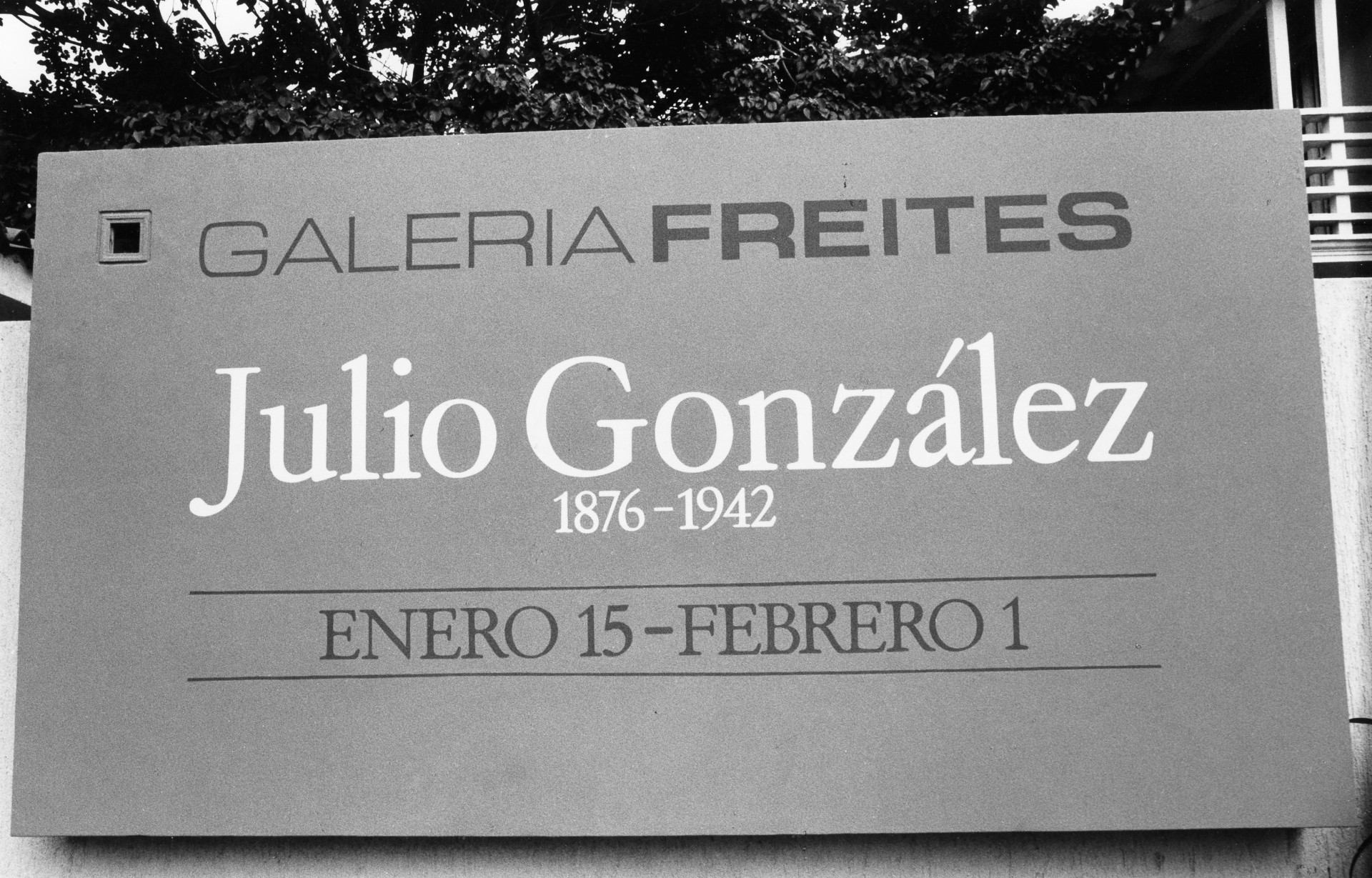 Julio González 1989 Galería Freites
